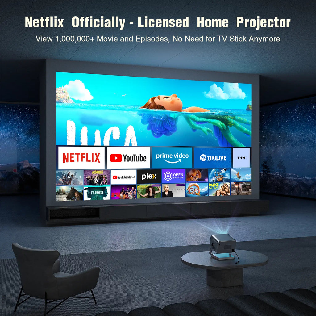 Netflix Certified Portable Mini Projector